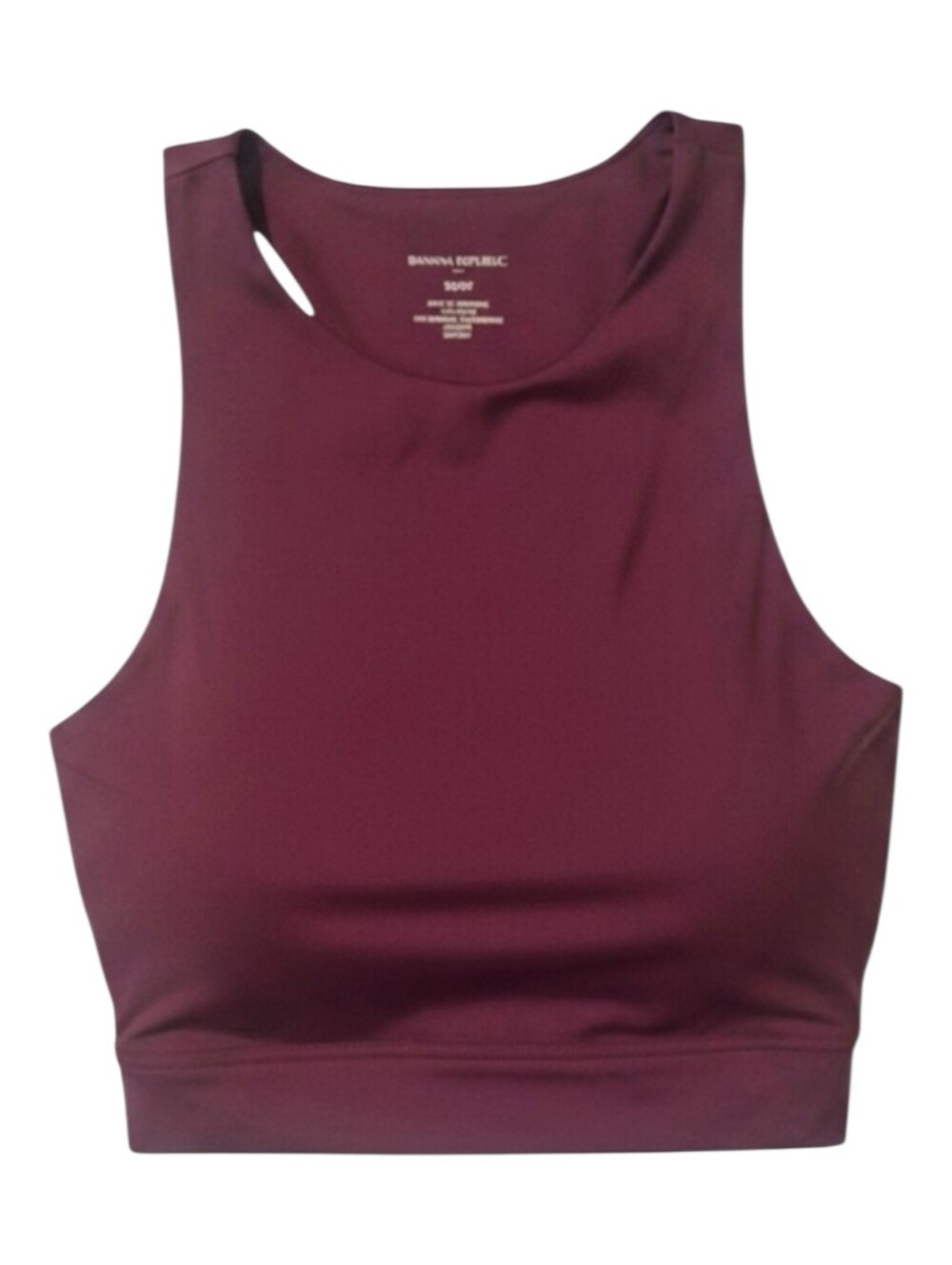 Banana Republic Maroon Sleeveless Crop Tank, Sz XS